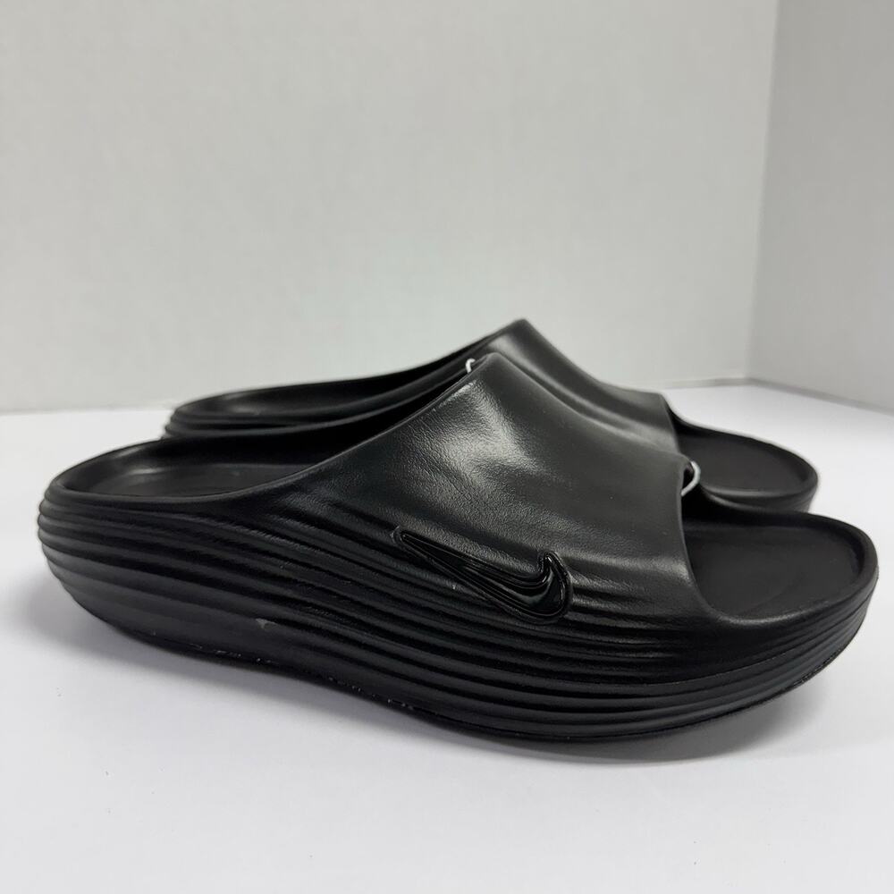 Nike ReactX Rejuven8 Slide Triple Black HV4479 001 Size 13 Slides Sandals Home